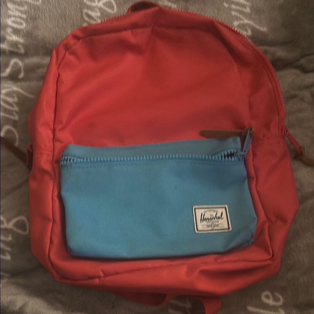 Herschel Supply Company Vibrant Red and Blue Casual Backpack